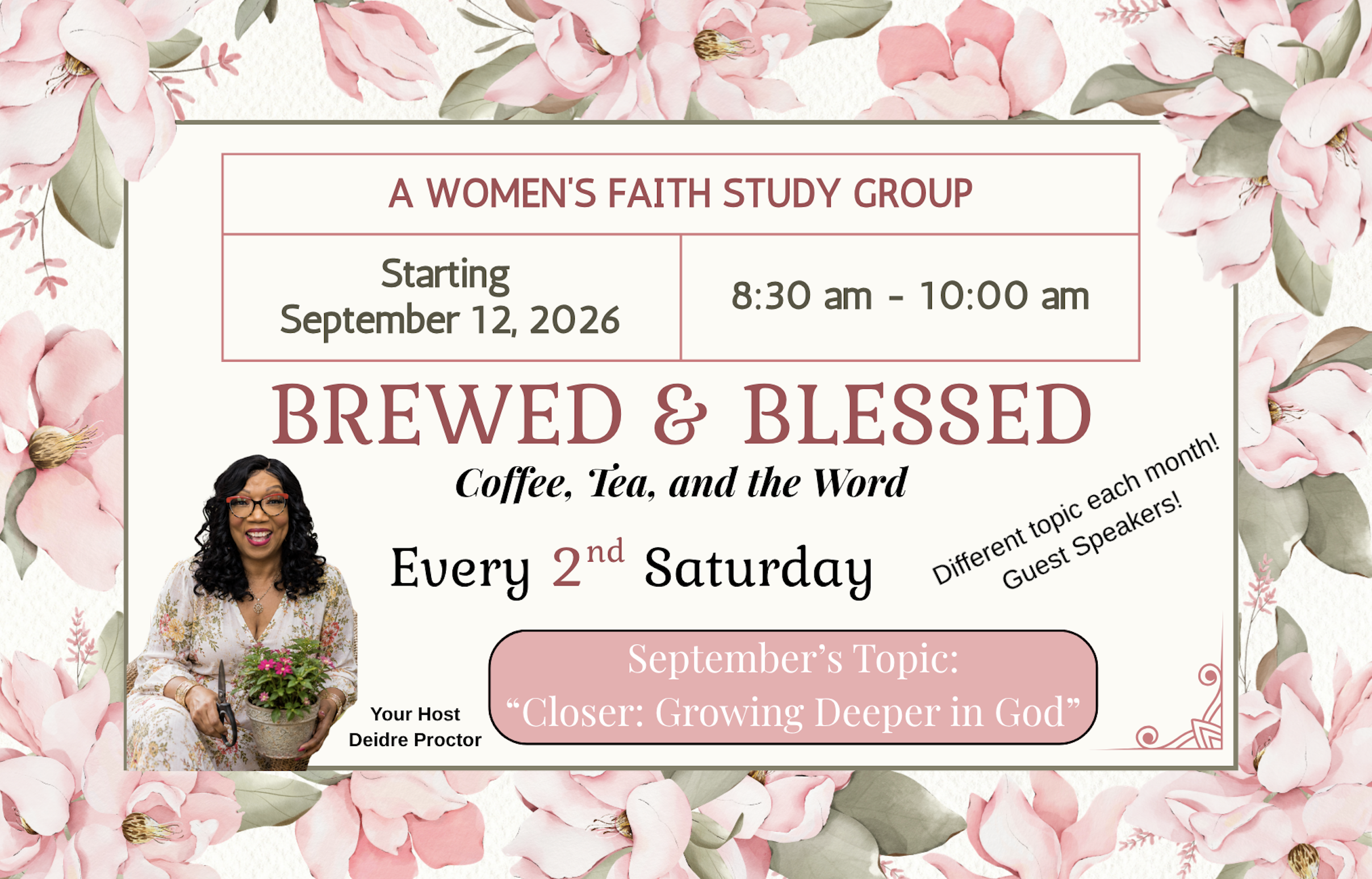 «Brewed & Blessed»: Café, té y la Palabra | Deidre